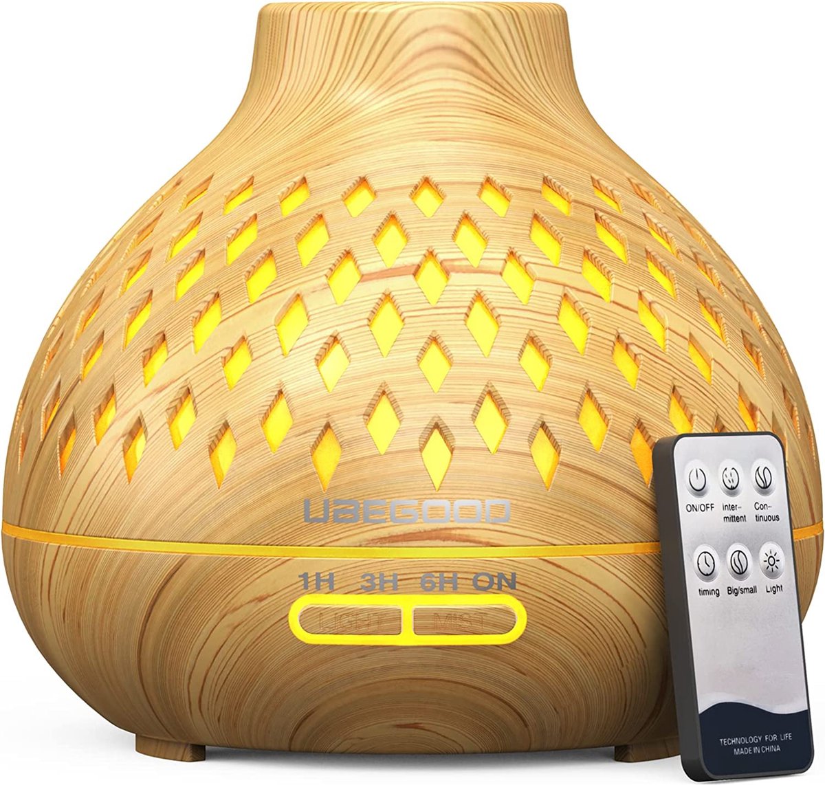 Aroma Diffuser - luchtreiniger voor grote ruimtes |Luxe wellness cadeau | Relax accessoires - Geurverspreider (8720837156078)
