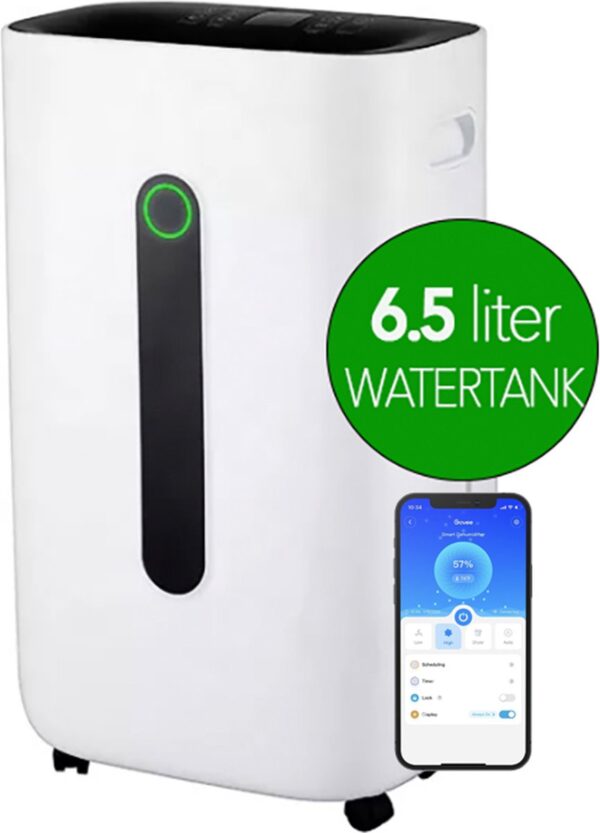 JC's - Luchtontvochtiger - Luchtreiniger - 2 in 1 - 20L luchtontvochtiging per dag - GROTE 6,5 LITER tank - Ruimte tot 70m² - Wasdroog Functie - Zeer stil - Dehumidifier - Luchtontvochtigers (8718819131823)