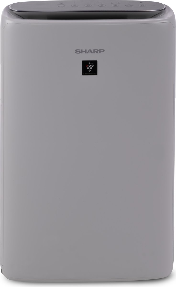 Sharp KIN42EUL - Luchtreiniger en bevochtiger - 28M2 - reinigt 240M3 per uur - Wifi - Plasma Cluster technologie - fijnstof PM2.5 sensor-lichtgrijs (4550556126533)