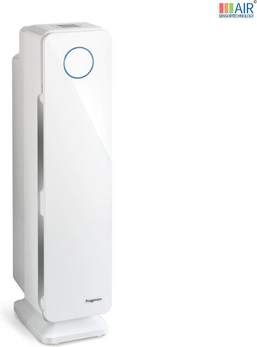 Progenion PPR-955S-UV HEPA Luchtreiniger - Met App, Fijnstofsensor & UV-C - Voor Allergieën, Rooklucht, Hooikoorts & Astma - Stille Luchtzuivering voor 50m² - Wit (7432033026000)