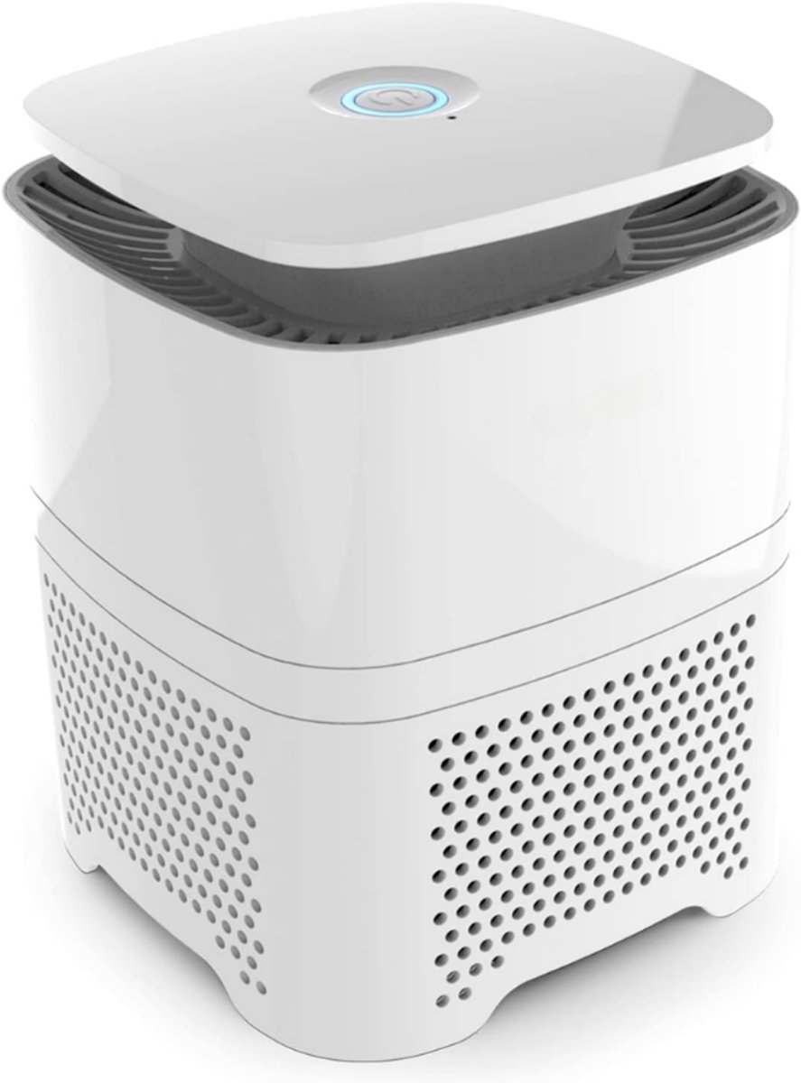 4-in-1 Luchtreiniger Met Voorfilter, True HEPA, Geactiveerd Koolstoffilter En Ionisator - 99,97% Filtratie voor Thuis En Kantoor, Ideaal Voor Allergieën, Rokers, Stof En Dierlijk Haar (8721277189923)