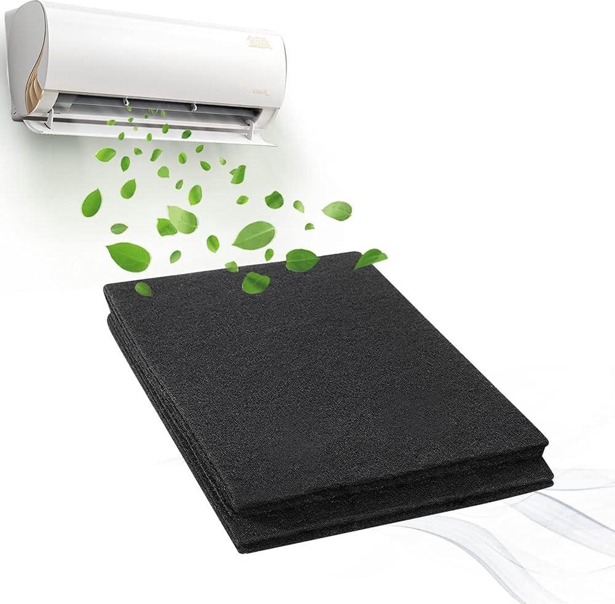 Cut-to-Fit Carbon Pad Universele Actieve Koolfilters - Geur Verwijderen - Vervanging Luchtreiniger - Luchtreinigers Airconditioner (8785301332365)
