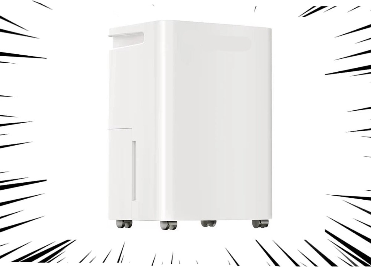 Luchtontvochtiger - Luchtreiniger - Draagbare - 35dB - 3.2L - Energiezuinig - Smart Touch Panel - Automatische Uitschakeling - met Ventilator - voor Thuis - en Kantoorgebruik - Wit (8721297958462)