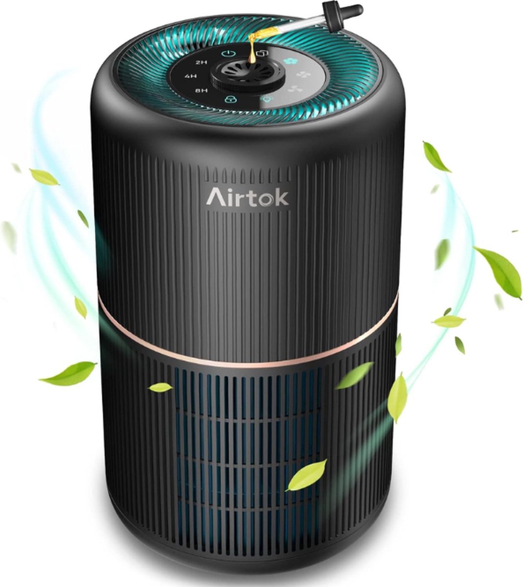 AIRTOK luchtreiniger - Luchtreiniger - Luchtbevochtiger - Hygrometer Binnen - Luchtreinigers - Air Purifier - Luchtreinigers met Filter - Lucht Reiniger - luchtreiniger met Ionisator (6152657858863)