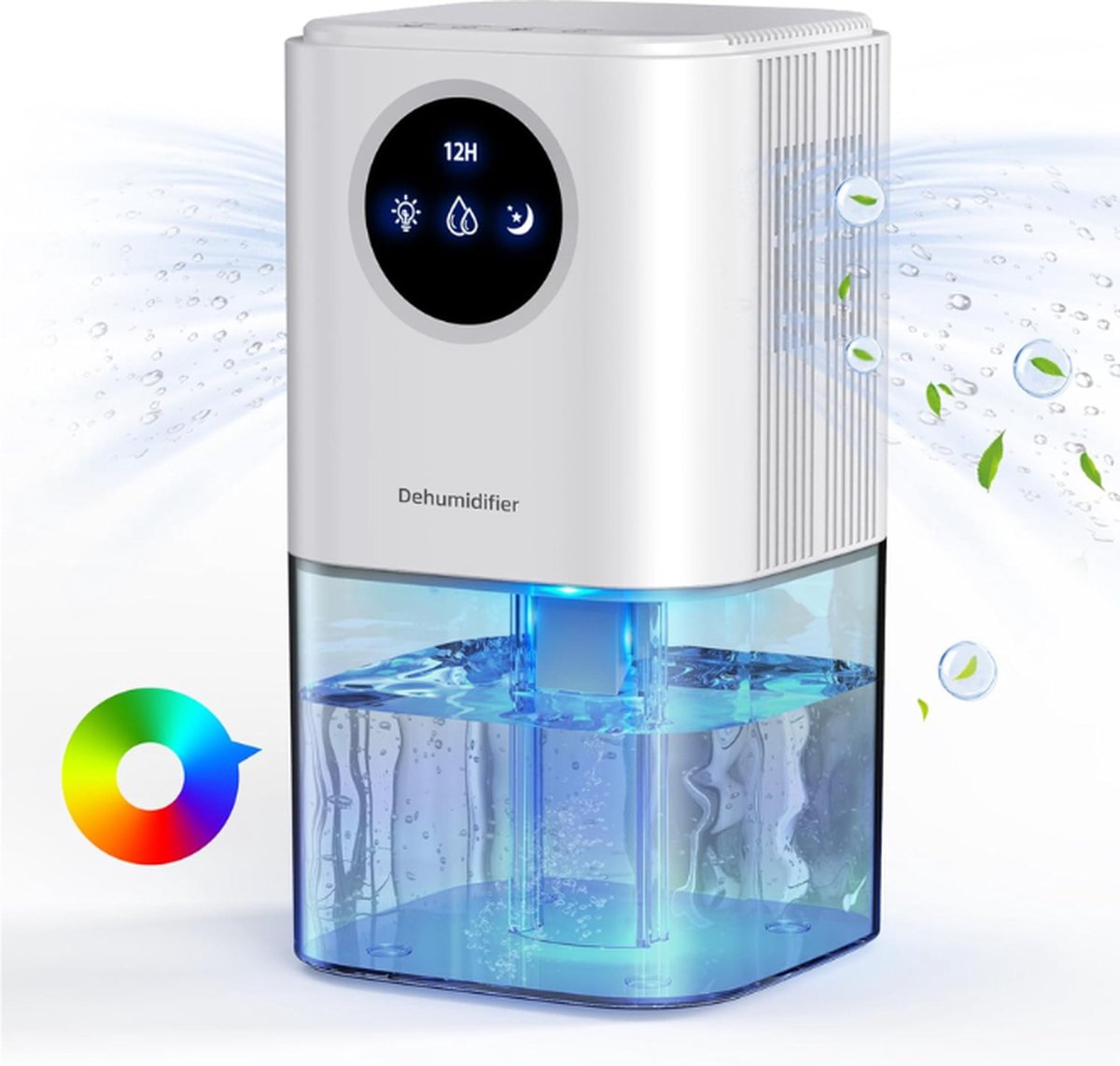 ANOEPUY luchtontvochtiger - Luchtontvochtiger - Luchtontvochtigers - Luchtontvochtiger slaapkamer - Luchtreiniger - Airduster - Hygrometer Binnen - Luchtreinigers - Air Purifier - Luchtreinigers met Hepa filter - Lucht Reiniger - Dehumidifier - 25m² (6152635062039)