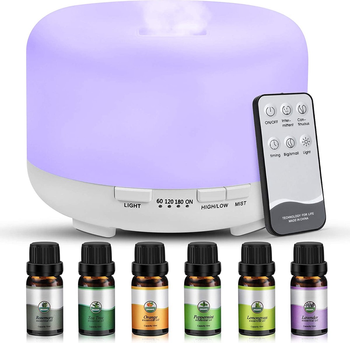 Aroma Diffuser - luchtreiniger voor grote ruimtes |Luxe wellness cadeau | Relax accessoires - Geurverspreider (8720837156436)