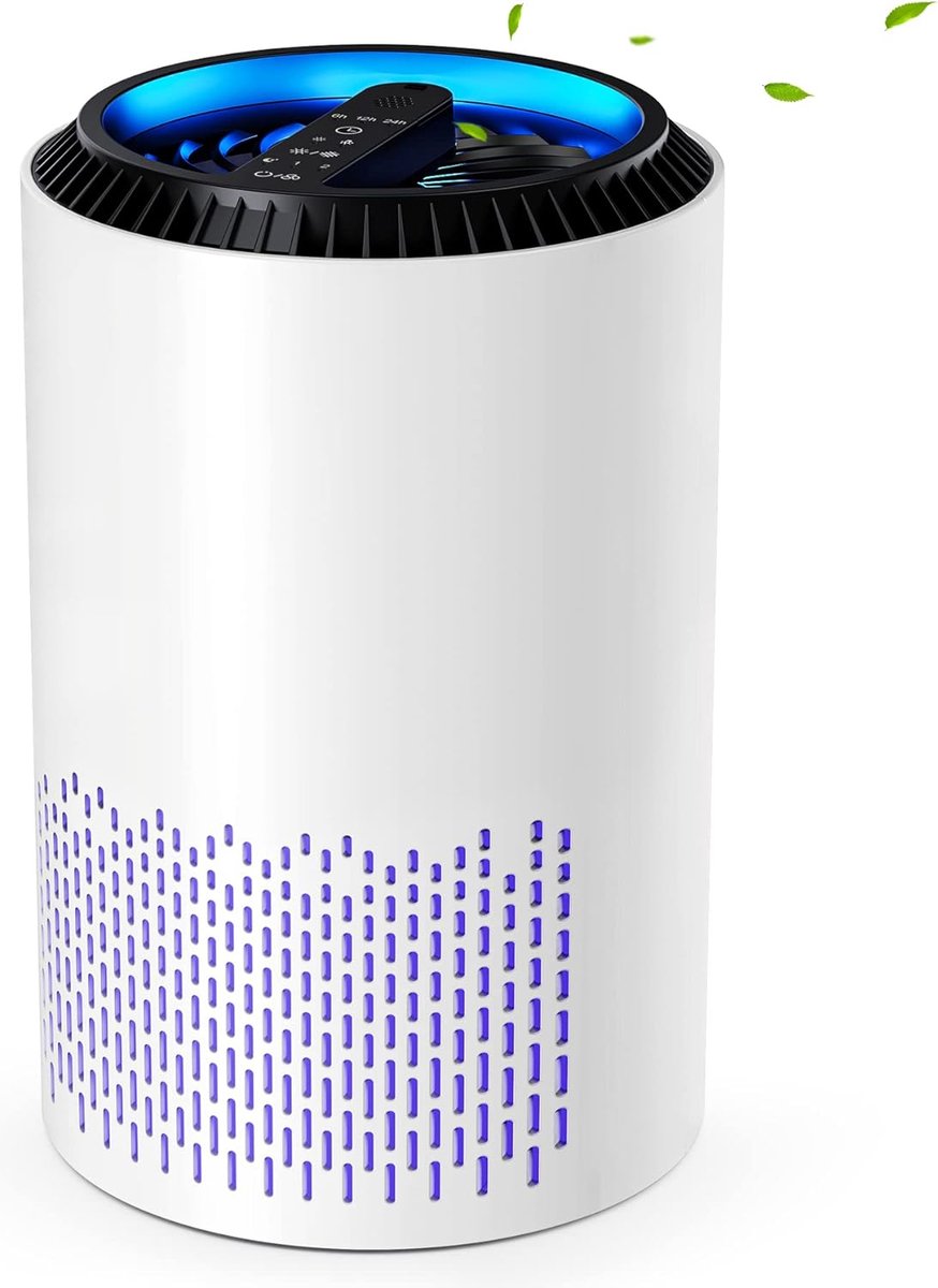 Luchtreiniger - 3 Filterniveaus - Air Purifier - Hepa H13 Filter - Met Aromatherapie - 99.97% Filtervermogen - Laag Energieverbruik - Cadeau (8721098283305)