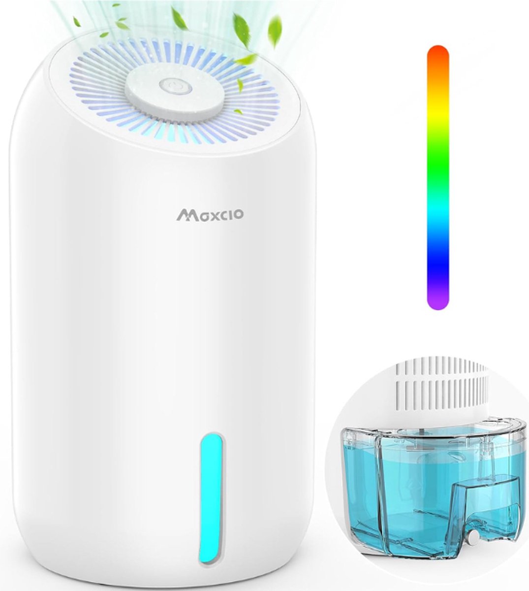 Maxcio elektrische luchtontvochtiger - Luchtontvochtiger - Luchtontvochtigers - Luchtontvochtiger slaapkamer - Luchtreiniger - Hygrometer Binnen - Luchtreinigers - Air Purifier - Luchtreinigers met Hepa filter - Lucht Reiniger - Dehumidifier (6152635028035)