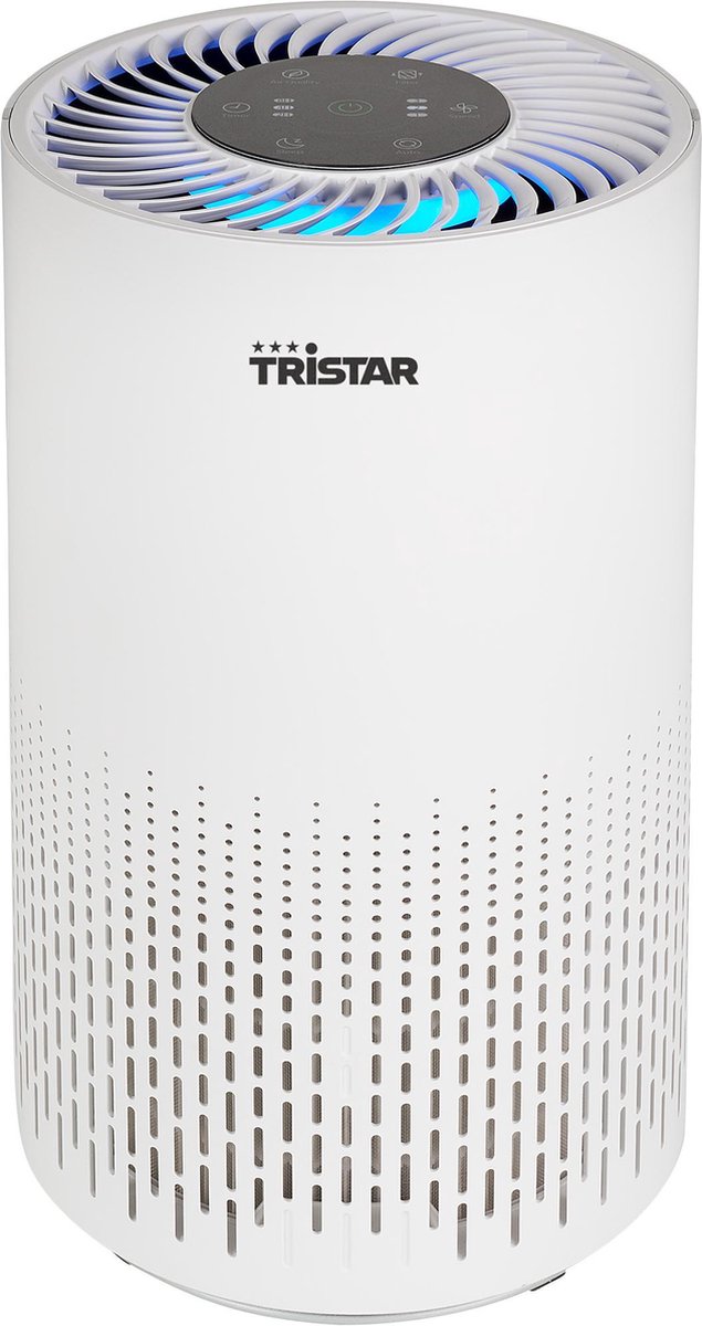 Tristar AP-4787 - Luchtreiniger Wit - 3 Filtersysteem - H13 HEPA, Koolfilter & Voorfilter - Bereik 25 m³ - Timer & Slaapmodus - Kwaliteitsindicator (8713016107541)