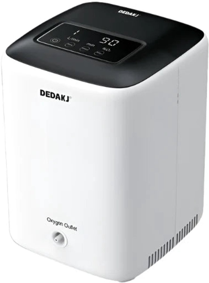 Zuurstofconcentrator - Oxygen Concentrator - Zuurstof Generator - Zuurstofpomp - Draagbaar - 90% Zuiverheid - 1-7L/min - Luchtreiniger - Pollen - Zuurstof - Wit (8721359011586)