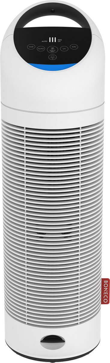 Boneco P 370 Luchtreiniger auto sensor met HEPA filter, Ioniser en UV-C licht voor 240m3 p/u wit (7611408027914)