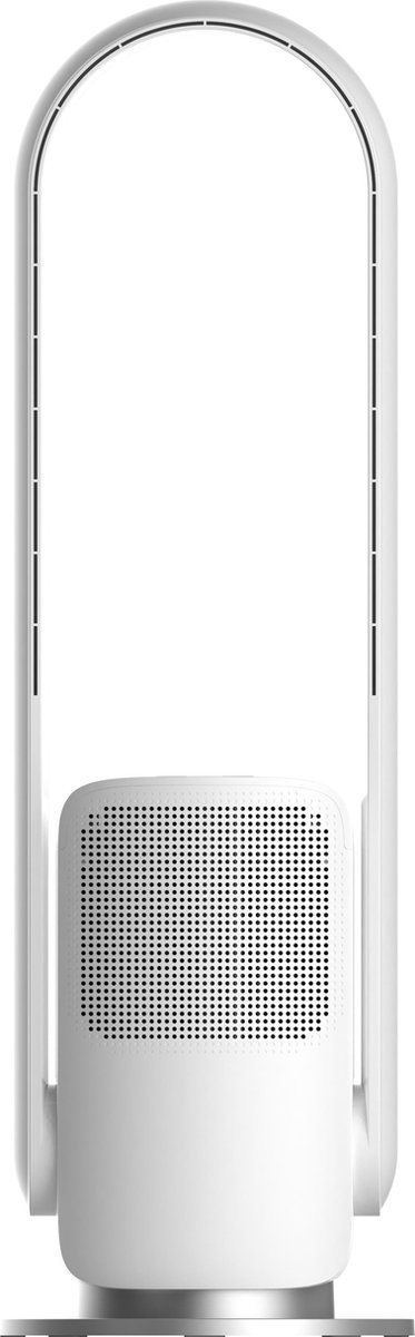 Karl Hagemann™ CleanCool Luxe Ventilator staand - Wit - Zonder bladen - 2 in 1 bladeless ventilator toren luchtkoeler met luchtreiniger (8720256785149)