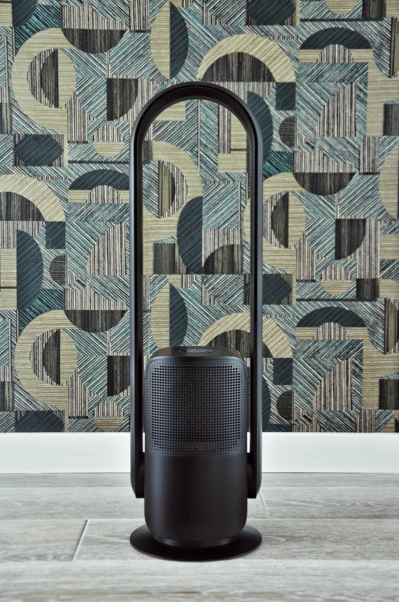 Karl Hagemann™ CleanCool Luxe Ventilator staand - Zwart - Zonder bladen - 2 in 1 bladeless ventilator toren luchtkoeler met luchtreiniger (8720256785156)