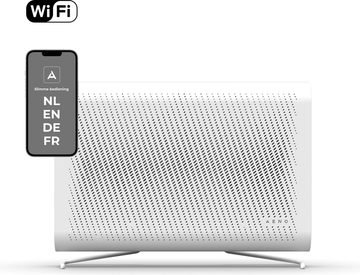 AENO AP2S Smart Luchtreiniger - Smart app NL - 25 dB - Tot 50m² - CADR 420 m³/h - Voorfilter - HEPA 13 filter - Koolstoffilter - Wit (5291485010782)