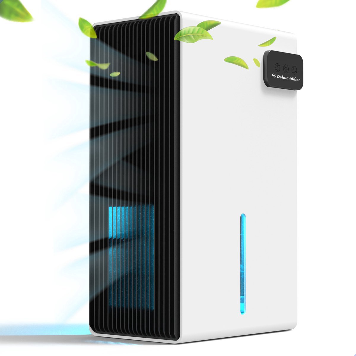 AGLuchtontvochtiger Wit - Luchtreiniger - Dehumidifier - Grote watertank 2.5L capaciteit, 800ml/D ontvochtiging, 10-35m2 bereik -energiezuinig, verlichting 7 kleuren - Voor huis, kamer, badkamer & kelder (8721008759890)