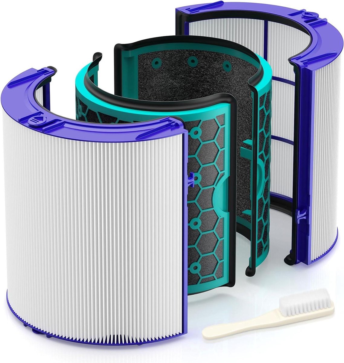 Allecto Premium - Vervangingsfilter H13 True HEPA en Actieve Koolfilter voor Luchtreiniger - TP04 DP04 HP04 DP05 TP05 (8785332786342)