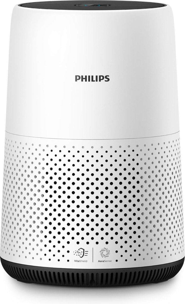 Philips 800 Series AC0820/10 - Compacte Luchtreiniger met HEPA Filter - 190 m³/u - Wit (8720389027352)