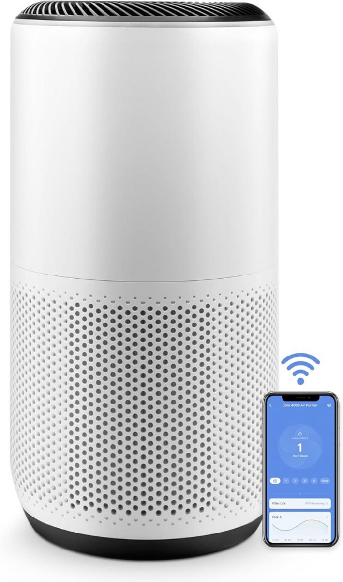 Solene Air Purifier - Luchtreiniger Met Hepa Filter - Ionisator - Werkt Tegen Huisstofmijt, Hooikoorts, Allergie, Stof - Slaapkamer, Thuis, Kantoor - Energiebesparend - (9508244998448)
