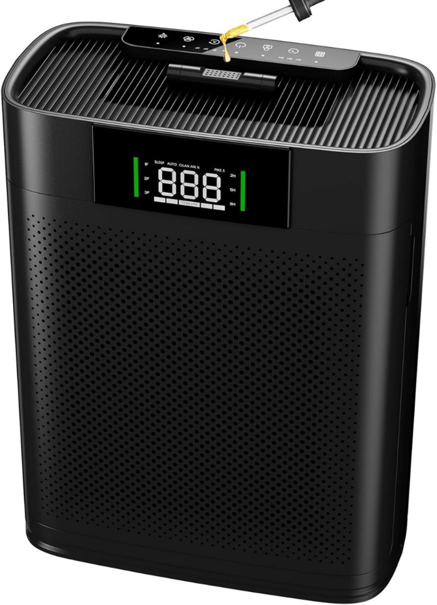 Solene Air Purifier - Luchtreiniger Met Hepa Filter - Ionisator - Werkt Tegen Huisstofmijt, Hooikoorts, Allergie, Stof - Slaapkamer, Thuis, Kantoor - Energiebesparend - (9501458577744)