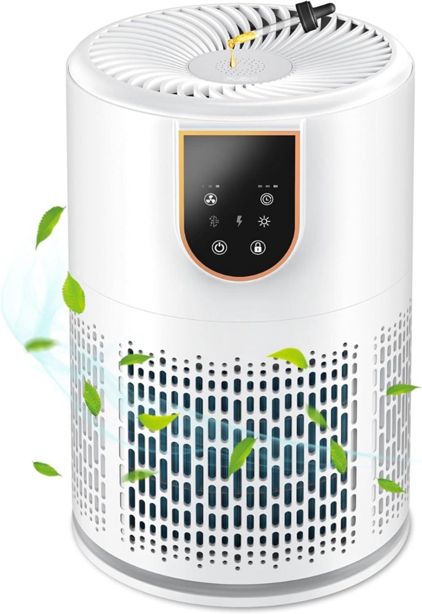 Solene Air Purifier - Luchtreiniger Met Hepa Filter - Ionisator - Werkt Tegen Huisstofmijt, Hooikoorts, Allergie, Stof - Slaapkamer, Thuis, Kantoor - Energiebesparend - (9506254582282)