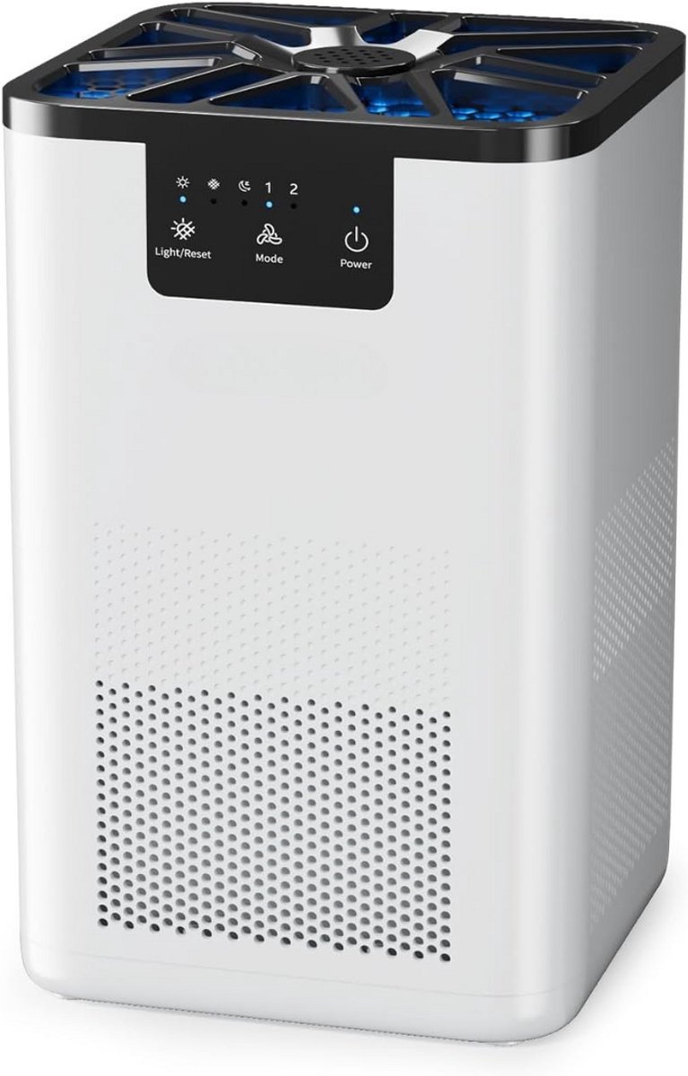 Solene Air Purifier - Luchtreiniger Met Hepa Filter - Ionisator - Werkt Tegen Huisstofmijt, Hooikoorts, Allergie, Stof - Slaapkamer, Thuis, Kantoor - Energiebesparend - (9507453127274)