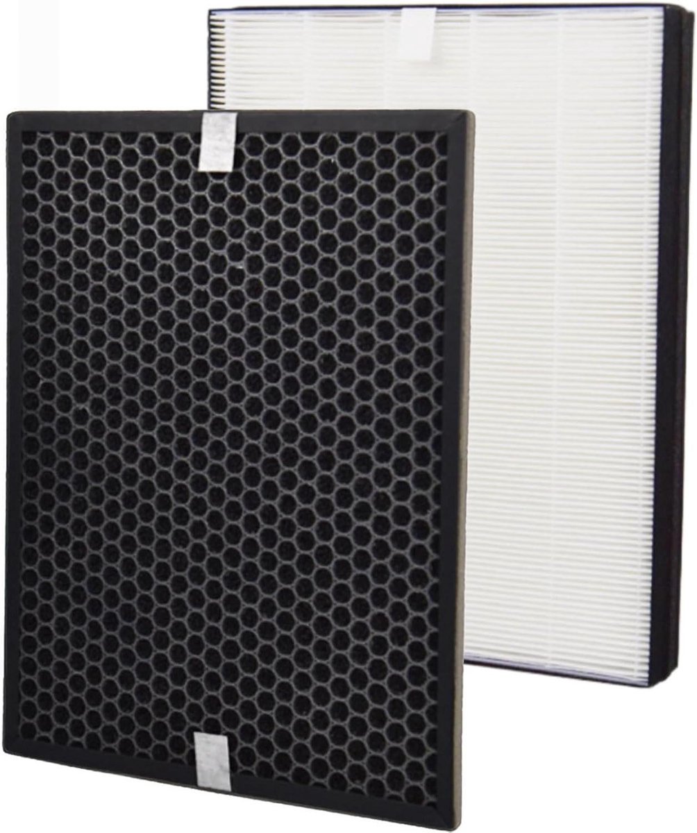 True HEPA en Actieve Koolstof Vervangingsfilter voor Luchtreiniger - Geschikt voor Verschillende Modellen - Hoge Efficiëntie - Optimale Luchtkwaliteit - Voor Schone Lucht - Duurzaam Filter - Vervang je Filter met Gemak (8785335097124)