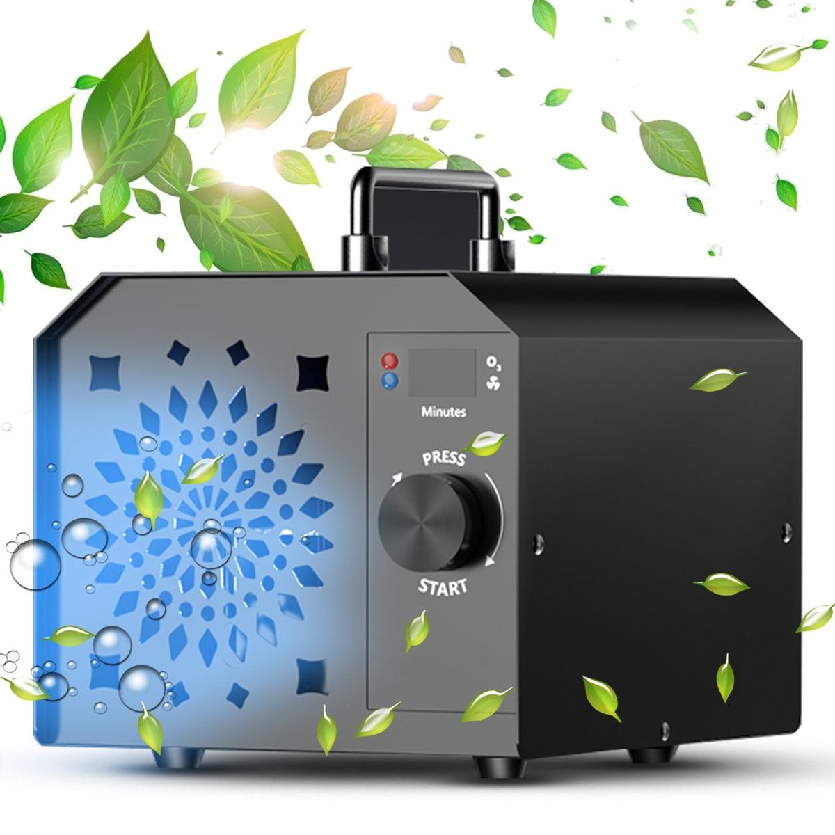 ApexArte® Ozon Generator - Ozon Apparaat - Ozongenerator - Luchtreiniger - Lucht Verschoner - Lucht Sterilisatie - Zwart (6152739940998)