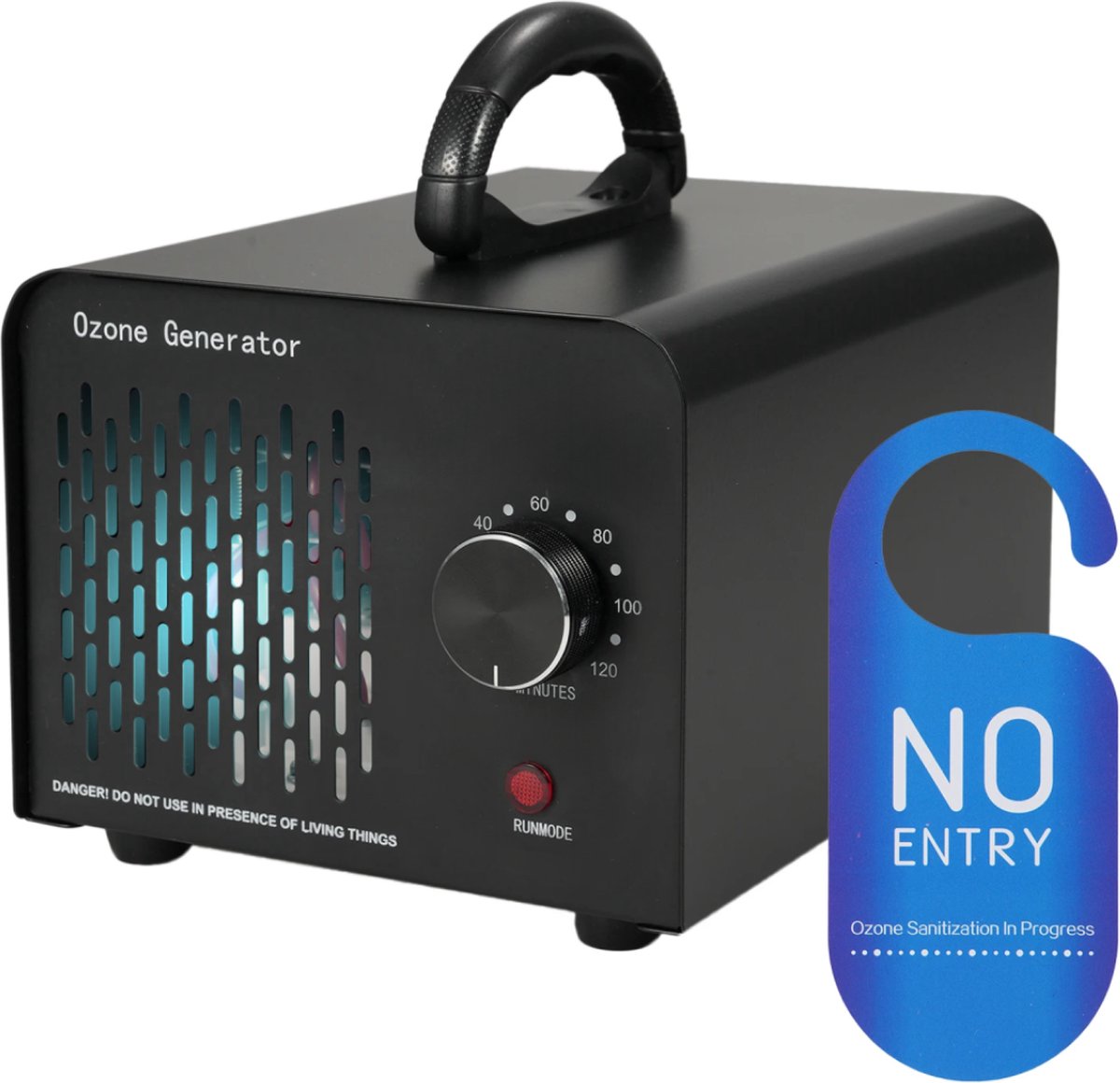 Deluqse Ozon Generator - Ozongenerator - Tot 60,000mg - Zwart - Luchtreiniger - Ozon Apparaat - Ozon Luchtreiniger - Air Purifier (8721161517078)