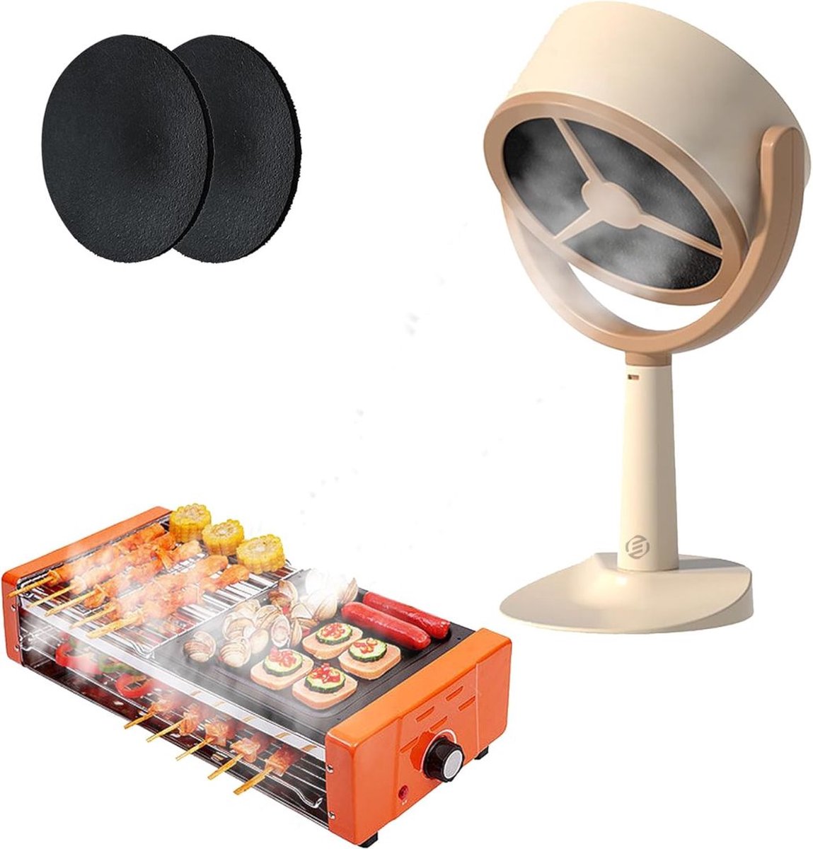 Equivera Draagbare Afzuigkap - Rookafzuiger - Keukenontluchting - DesktopAfzuigkap - Afzuigkap - Afzuigventilator Keuken - Mobiele Afzuigkap - Luchtreiniger - Must Have voor in Huis! (8721255043988)