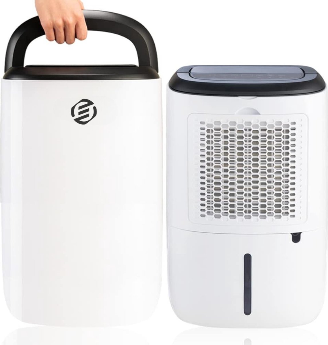 Equivera Vochtvreter Electrisch - Ontvochtiger - Ontvochtiger Huis - Ontvochtiger Kelderruimte - Luchtontvochtiger - luchtontvochtiger en luchtreiniger (8721257009319)