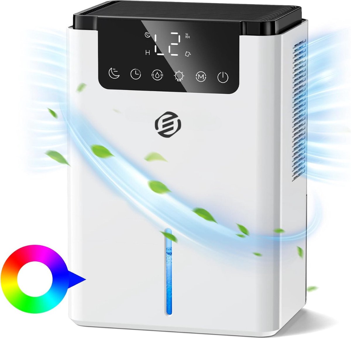 Equivera Vochtvreter Electrisch - Ontvochtiger - Ontvochtiger Huis - Ontvochtiger Kelderruimte - Luchtontvochtiger - luchtontvochtiger en luchtreiniger (8721257009265)