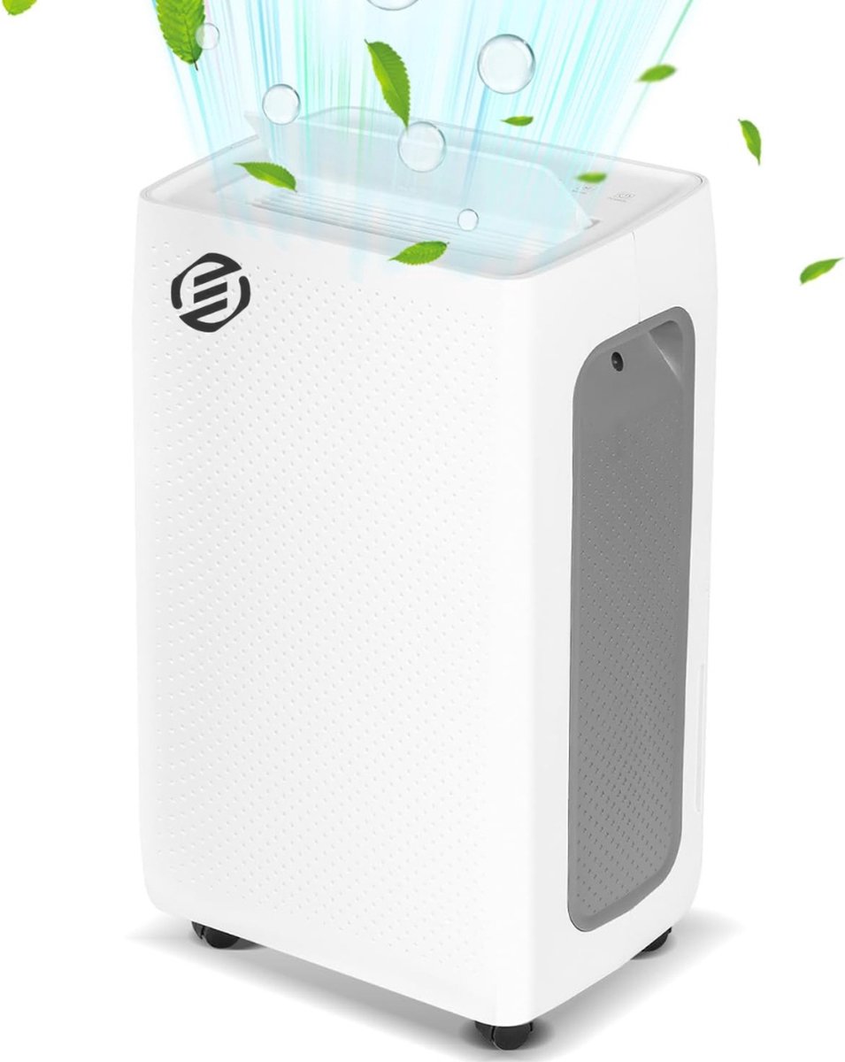 Equivera Vochtvreter Electrisch - Ontvochtiger - Ontvochtiger Huis - Ontvochtiger Kelderruimte - Luchtontvochtiger - luchtontvochtiger en luchtreiniger (8721257009371)