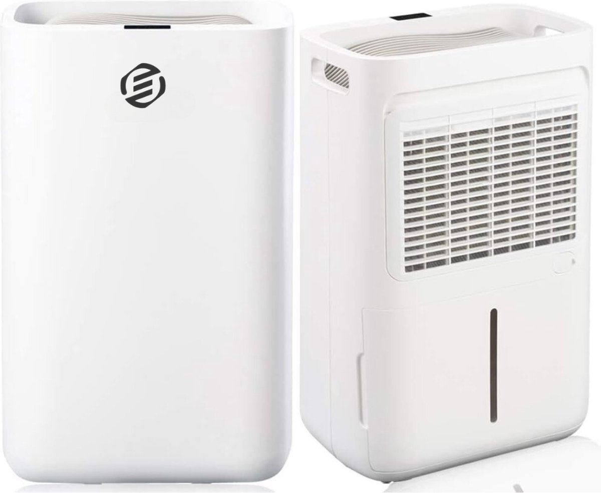 Equivera Vochtvreter Electrisch - Ontvochtiger - Ontvochtiger Huis - Ontvochtiger Kelderruimte - Luchtontvochtiger - luchtontvochtiger en luchtreiniger (8721257009326)