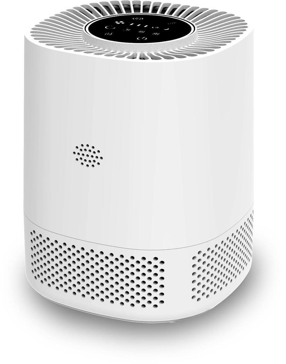 Gloovon Luchtreiniger - Slimme Luchtreiniger - Met App en HEPA 13 Filter - Koolstof Filter - CADR: 102m3/h. - 3 Standen - Slaapstand - Wit (6265840520734)