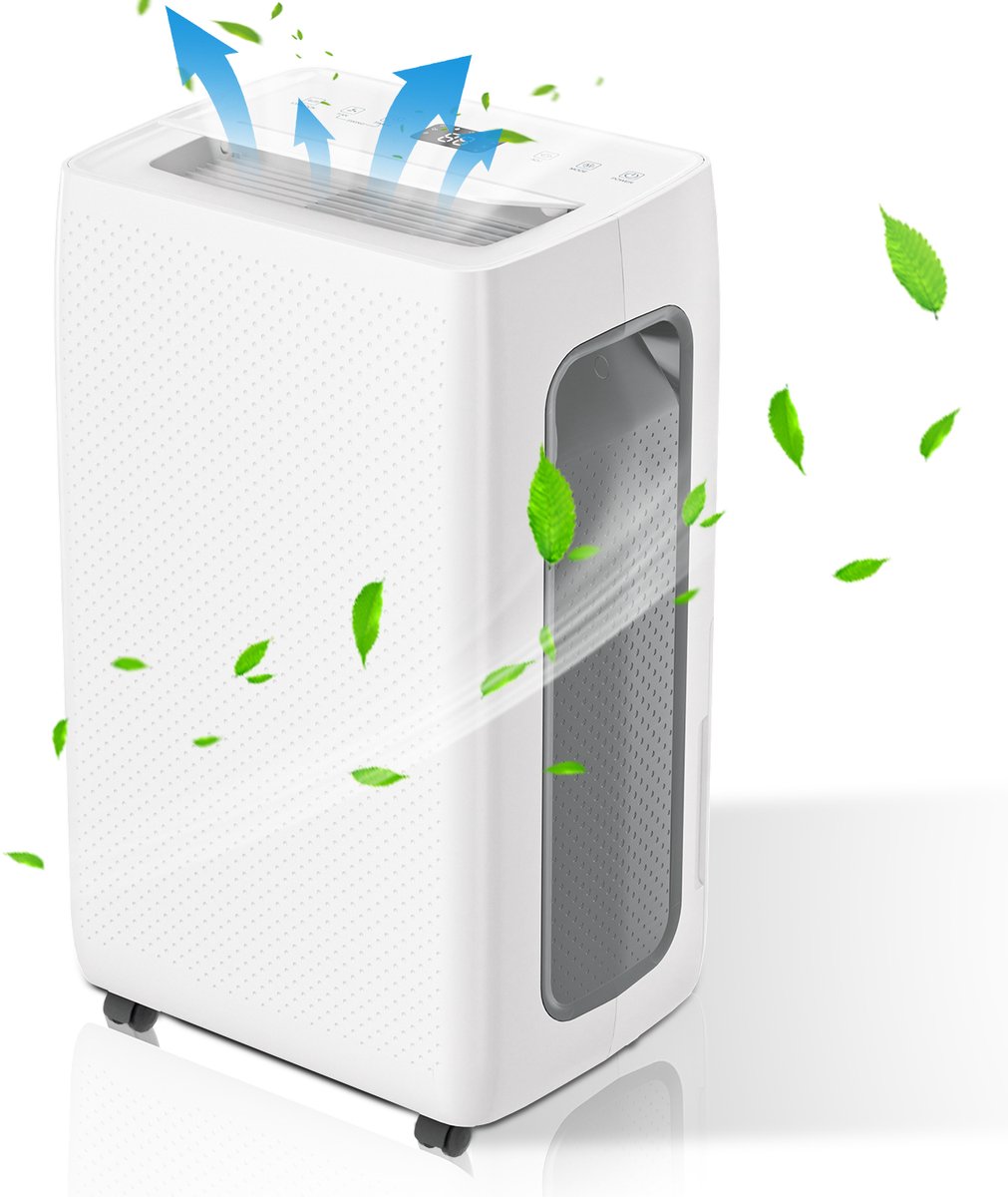 Luchtontvochtiger 26 ltr - Ontvochtigt 26 liter per dag - Voorkomt Schimmel - Stil - Geschikt voor woonkamer, slaapkamer, badkamer, kelder en garage - Vochtvreter- Luchtontvochtiger en Luchtreiniger- Luchtontvochtiger slaapkamer- Dehumidifier (9493966416960)