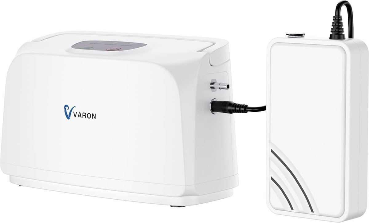 NT-03 - Zuurstofconcentrator - Oxygen Concentrator - Zuurstof Generator - Zuurstofpomp - Luchtreiniger - Pollen - Zuurstof - Draagbaar - 96% Concentratie - 3L/min - Wit (8721297911665)