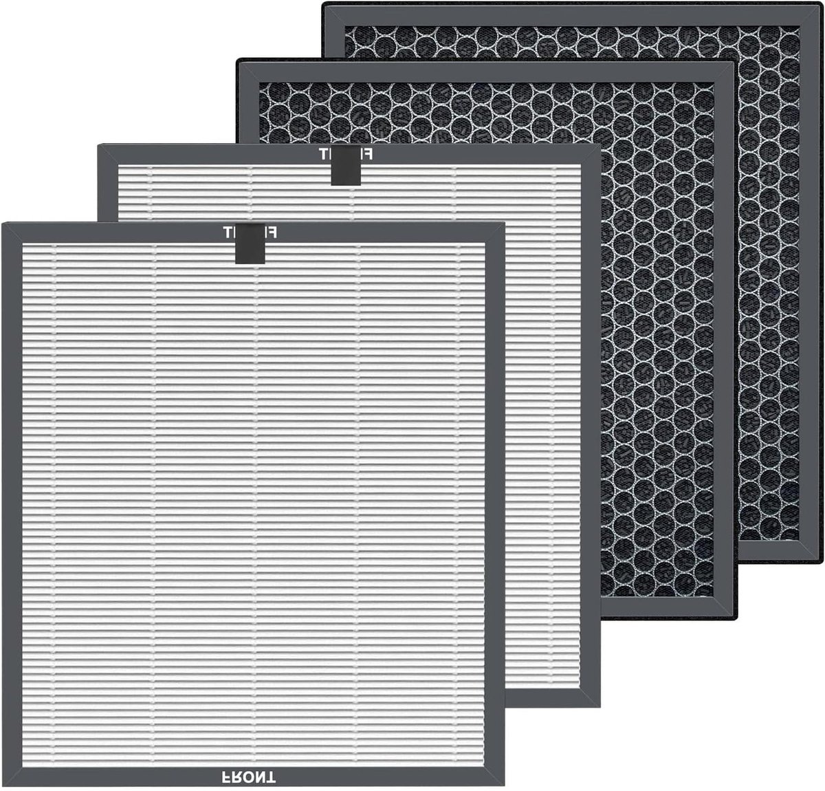 Allecto Plus - Luchtreiniger filter compatibel met Luchtreiniger 3-in-1 - 4 stuks - Vervangende True HEPA Filter voor 99,97% Luchtverontreiniging - Verbeter Luchtkwaliteit (8785334187413)