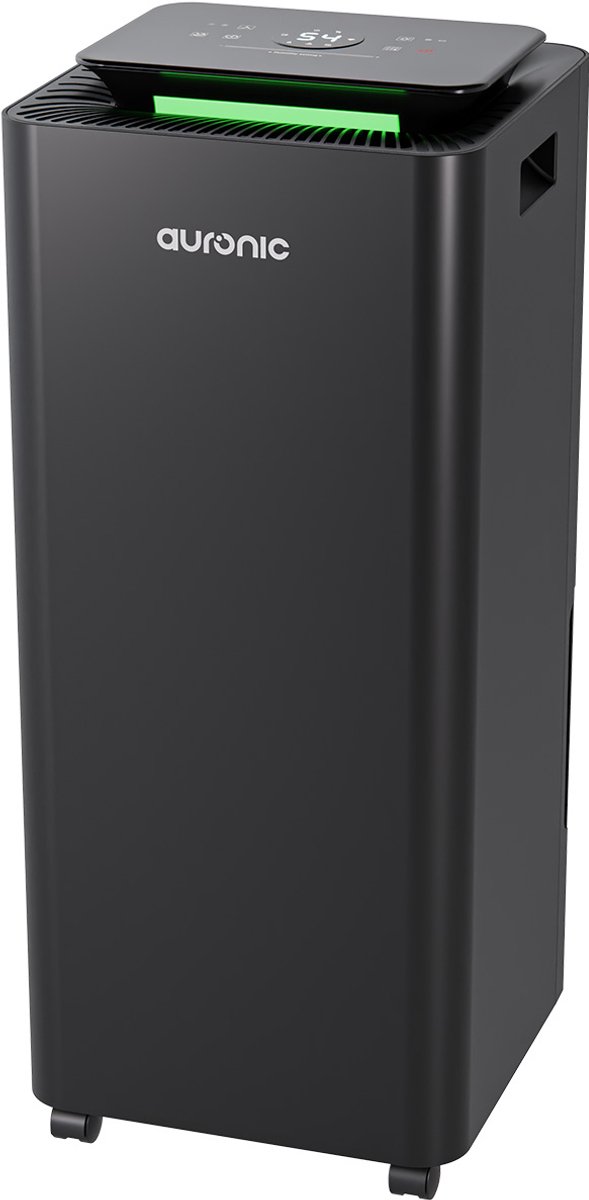Auronic Luchtontvochtiger en Luchtreiniger - Pro Series - 20L per dag - Was-droog functie - Slaapkamer, Badkamer en Woonkamer - Vochtvreter voor in Huis - Zwart (8721055567028)