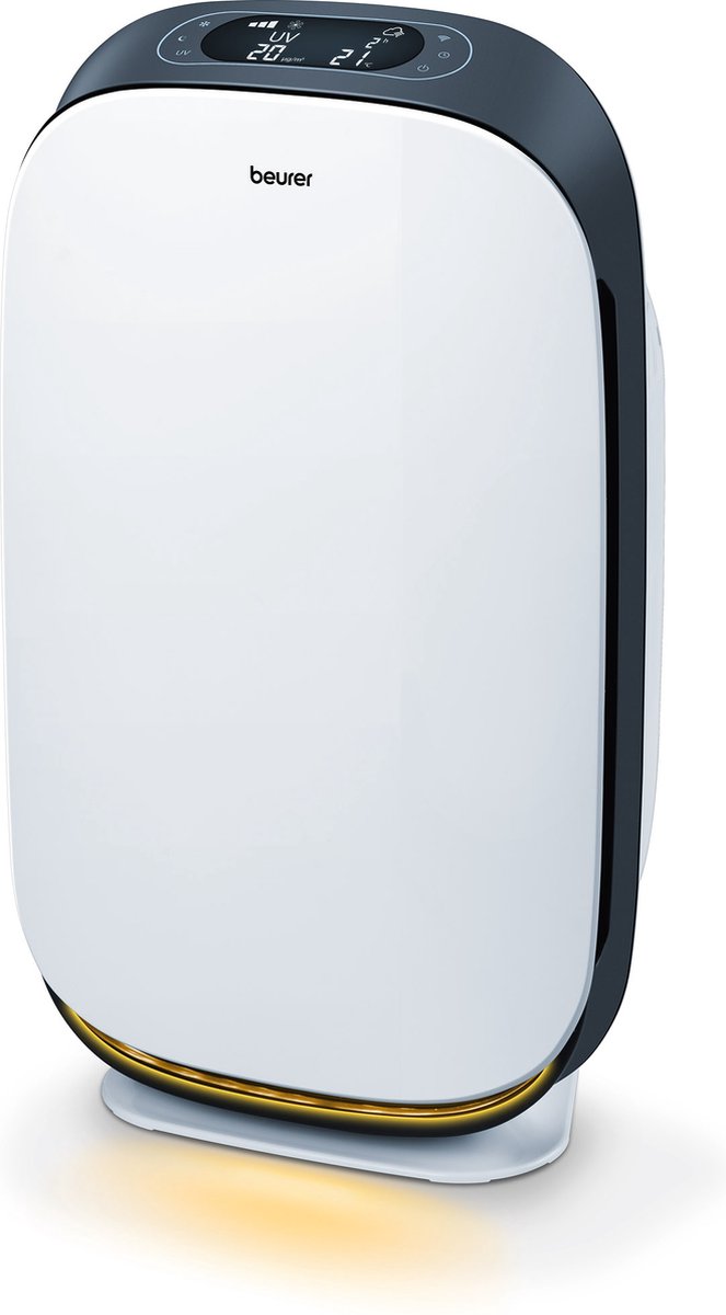Beurer LR 500 Connect Luchtreiniger - 3 x Filter: voorfilter + HEPA H13 filter + actief koolfilter en UV licht - Tot 106 m2 - Wifi - App - Nachtmodus - Timer - 4 Standen + Turbo - Magic LED display - Kleurweergave luchtkwaliteit - 3 Jaar garantie (4211125660130)