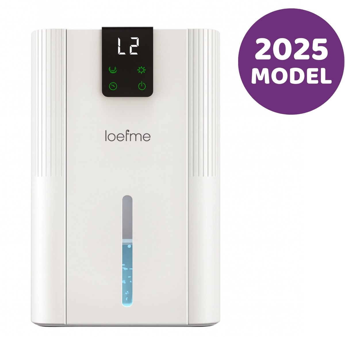 Fubzz Dehumidifier - Luchtontvochtiger - Luchtreiniger - Geschikt voor Slaapkamer, Badkamer, Woonkamer en Kelder - Clean air - 2800ml - Wit (8721425490079)