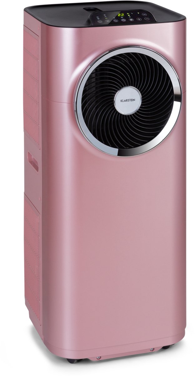 Klarstein mobiele airconditioner met luchtafvoerslang, 5-in-1 airconditioner, ventilator, luchtontvochtiger, luchtreiniger & nachtmodus, app-bediening, kleine & draagbare airconditioner voor thuis & op kantoor, 7000 BTU (4060656448775)