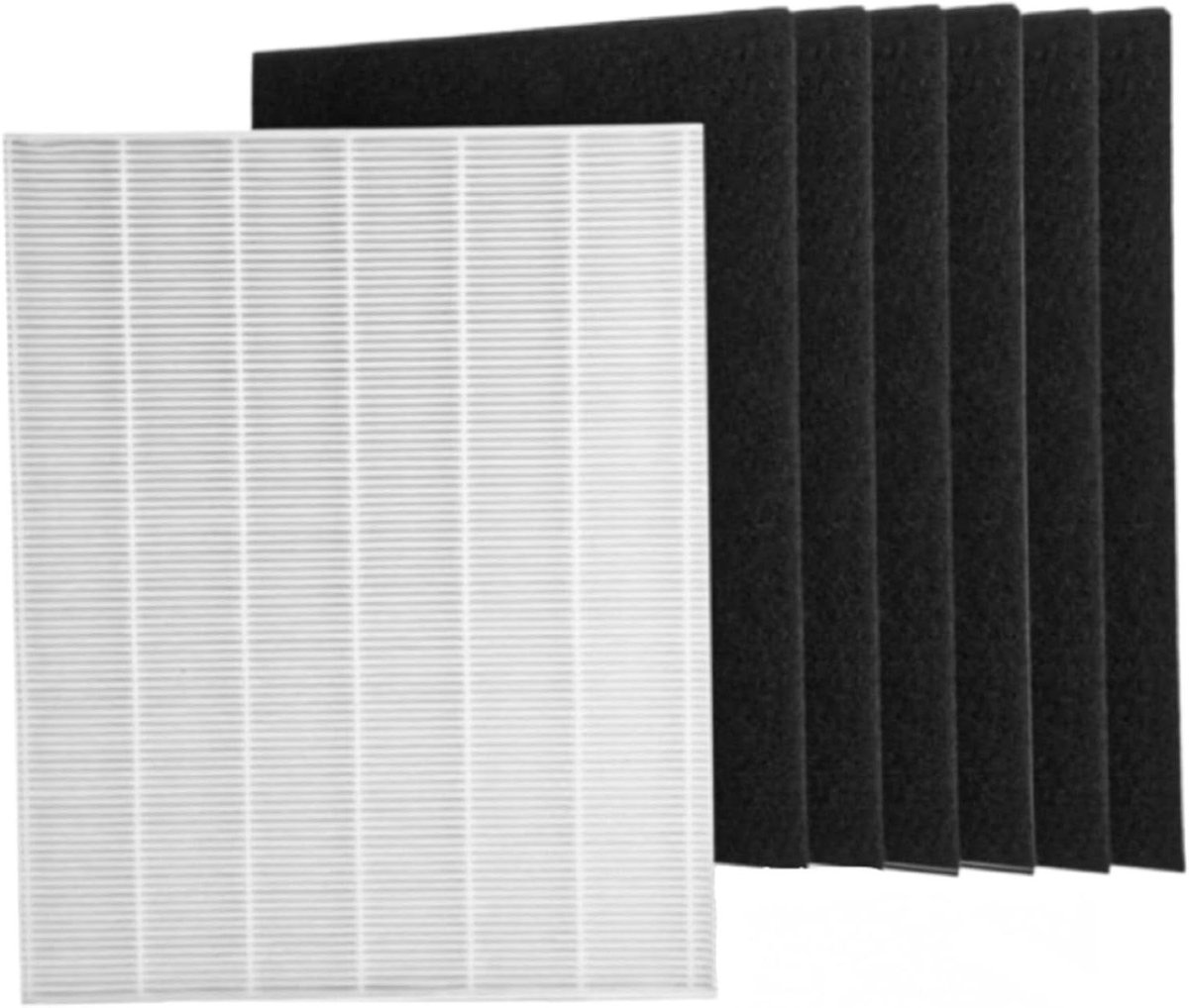 Replacement luchtreinigingsfilter - H13 HEPA + 6 geactiveerde koolstoffilterset compatibel met WINIX ZERO - P300 luchtreinigers (8785335097209)