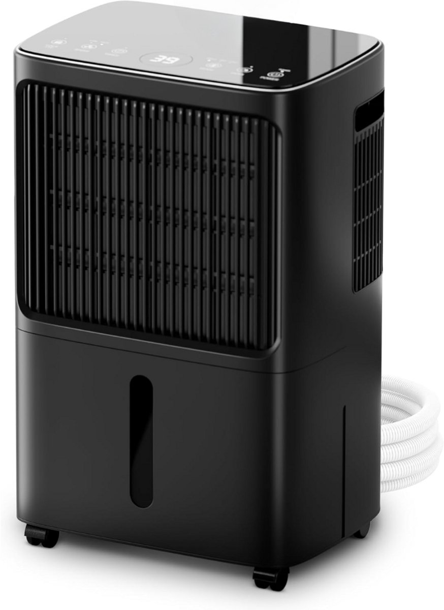 SCH® Luchtontvochtiger en luchtreiniger - Luchtontvochtiger slaapkamer - Luchtontvochtiger - Zwart - ‎20cm x 27cm x 44cm (6154323579591)