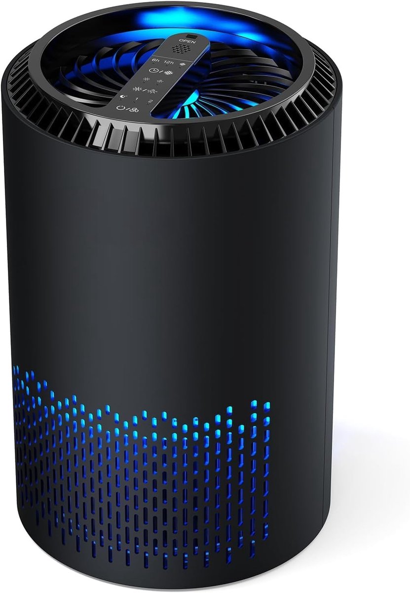 SNJY® Luchtreiniger - Luchtzuiveraar - Ionisator - Zwart (6154316570581)