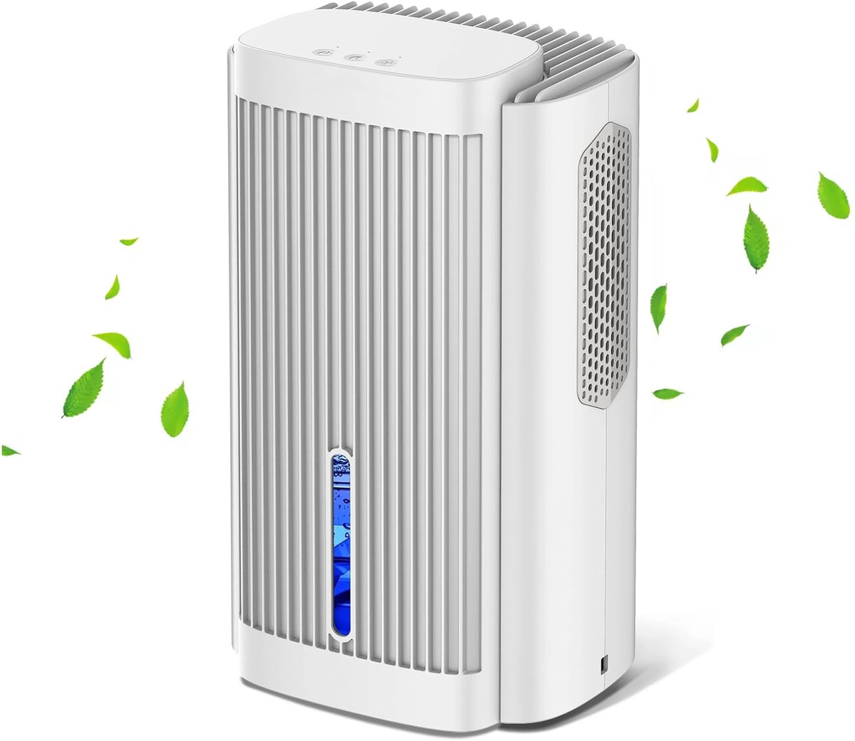 Serolux® - Luchtontvochtiger 2.5 ltr - Vochtvreter- Luchtreiniger- 3 ventilatorsnelheden en slaapmodus - 7-kleuren LED-licht - automatische ontdooiing, humidistat-regeling, timerfunctie - Wit (8721325884183)