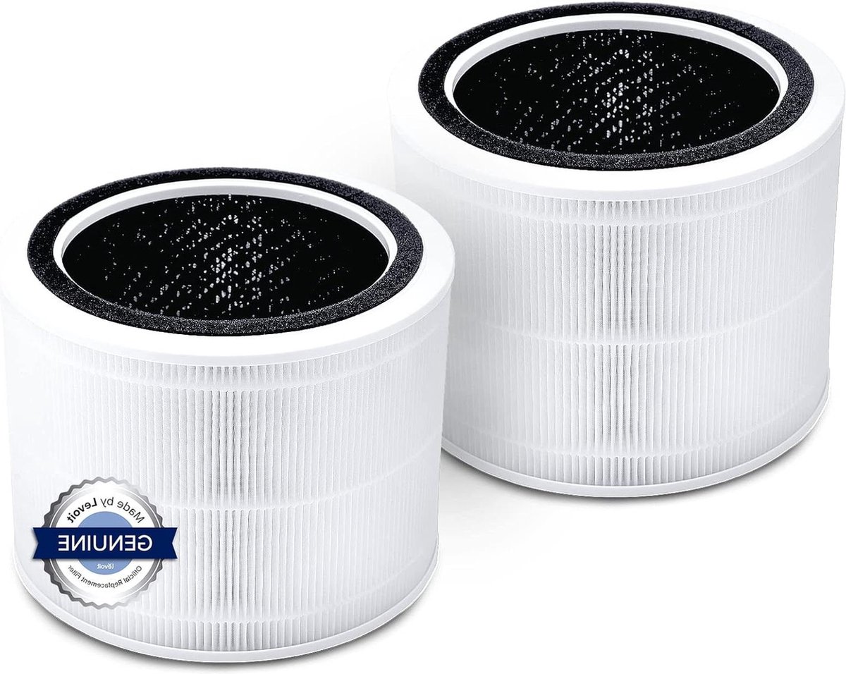 Vervangingsfilters luchtreiniger Core 200S - Echt HEPA-filter - Actief koolfilter - 9997% schimmel allergieën - 2 stuks (8785305346924)