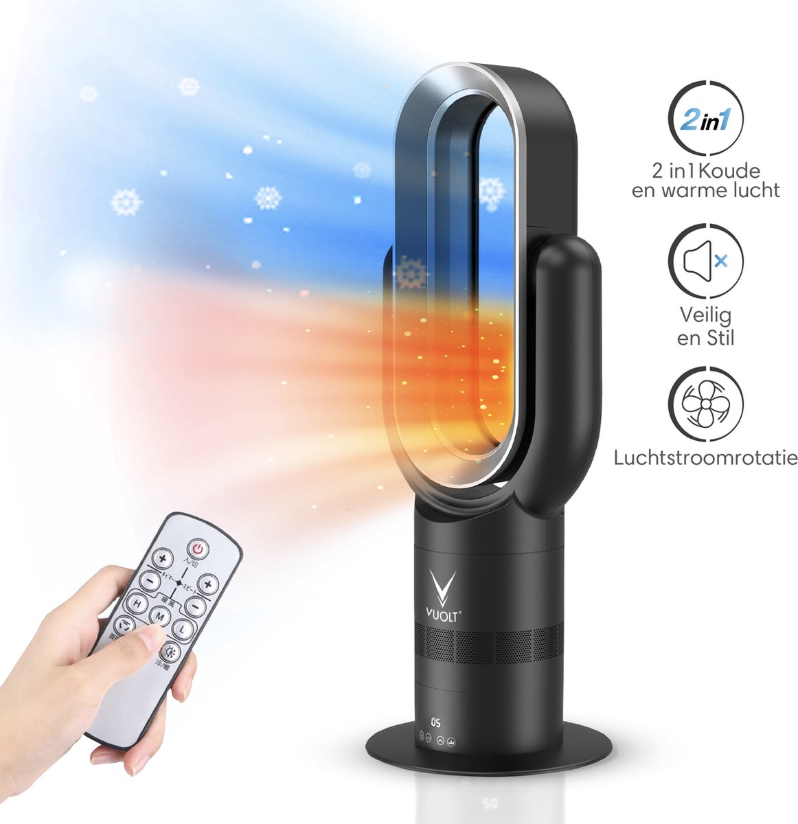 Vuolt Luchtreiniger - Luchtreinigers - Air Purifier - Met Hepa Filter - Torenventilator (8721184260395)