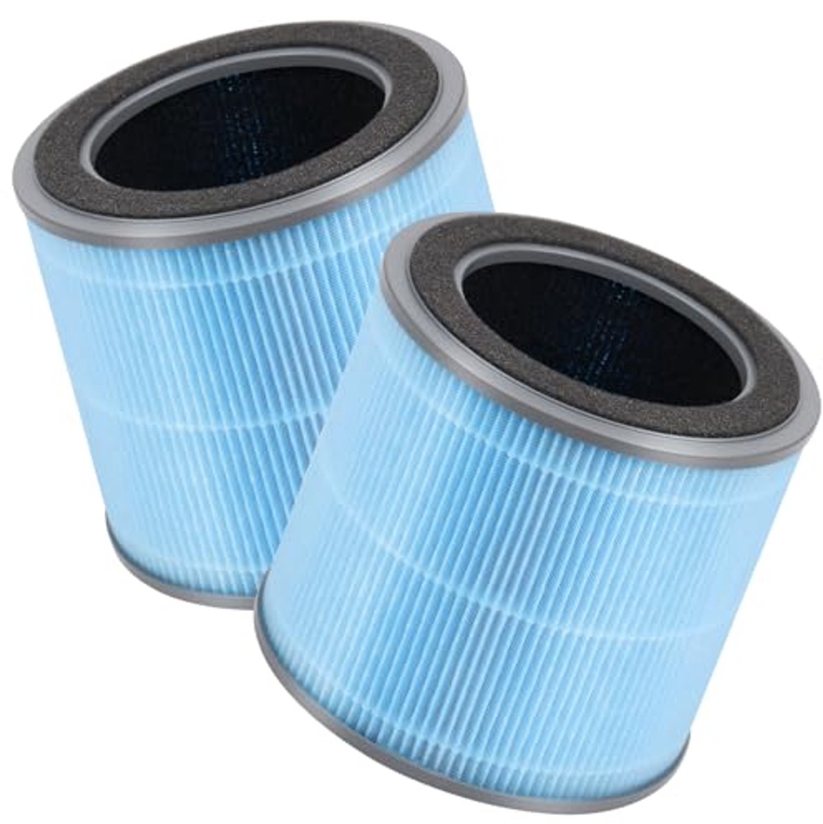 2-Pack HEPA Vervangingsfilters Compatibel met Homvana H201 Luchtreiniger - 3-in-1 Echte HEPA-Filters (6154031139162)