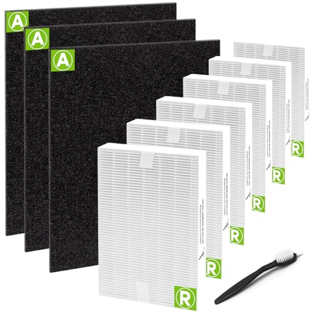 6 Stuks HEPA Filter en Actieve Koolstof Voorfilters voor Luchtreinigers (6154031989934)