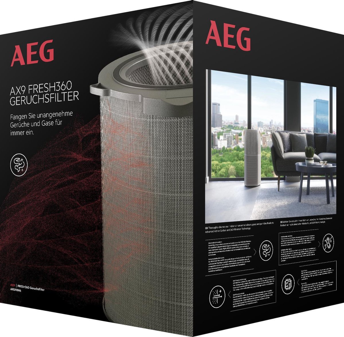 AEG AFDFRH6 AX9 360 Fresh filter - Filter voor luchtbehandeling - luchtreiniger (7319599035434)